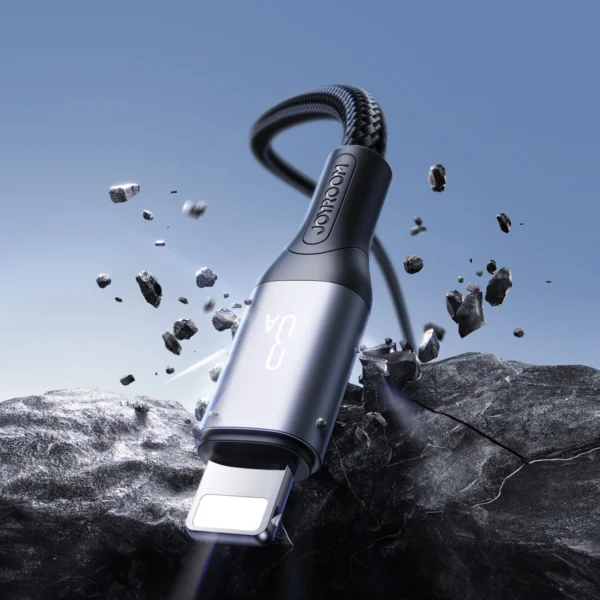 Joyroom S-A28 Flash Series 3A USB-A - Lightning cable 1m - blackeng