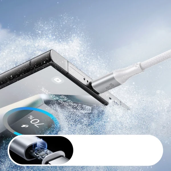 Joyroom S-A28 Flash Series 3A USB-A - USB-C Cable 1m - Whiteeng