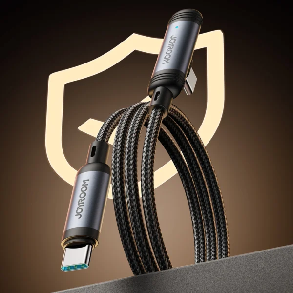 Joyroom S-A56 EnjoyX Series 90° USB-C - USB-C cable 60W 1.2m - blackeng