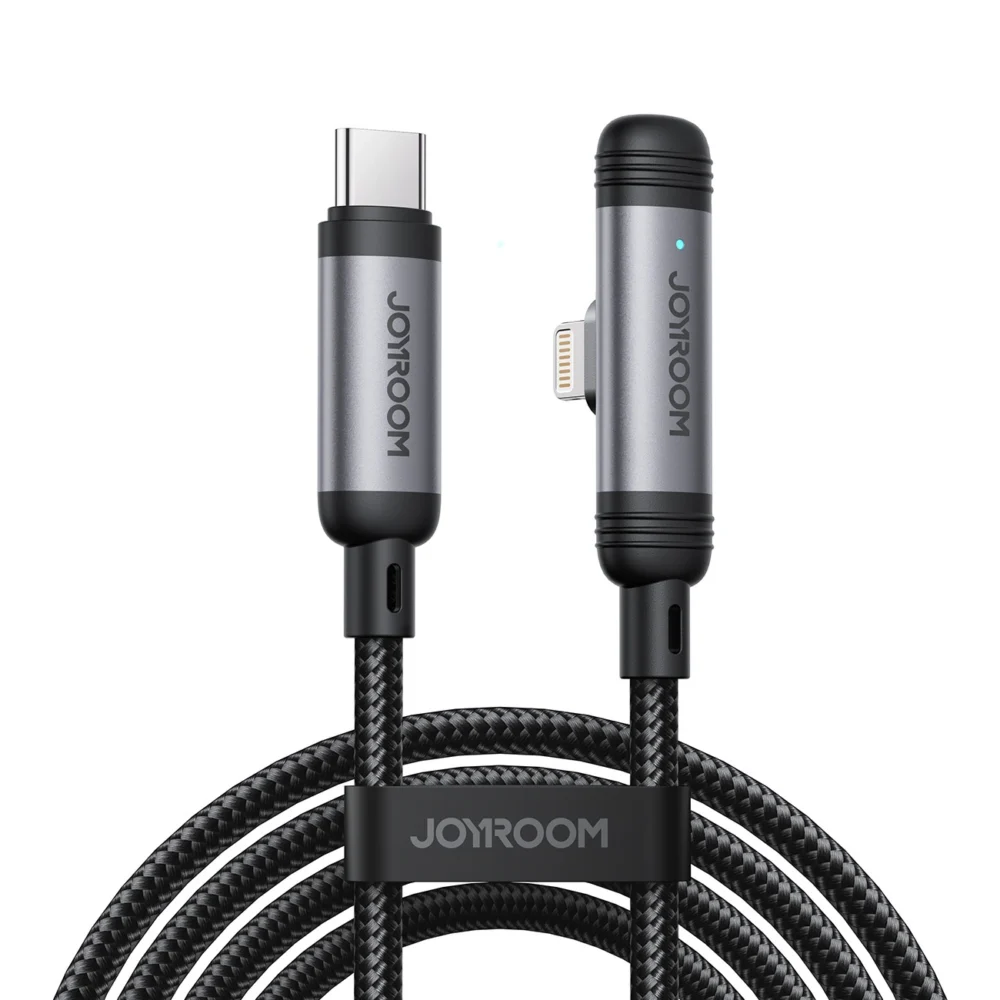 Joyroom S-A56 EnjoyX Series 90° USB-C - Lightning cable 30W 1.2m - blackeng