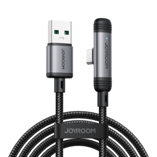 Joyroom S-A56 EnjoyX Series 90° USB-A - USB-C 3A cable 1.2m - blackeng