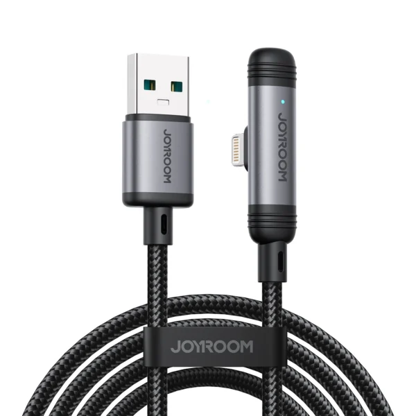 Joyroom S-A56 EnjoyX Series 90° USB-A - Lightning 3A cable 1.2m - blackeng