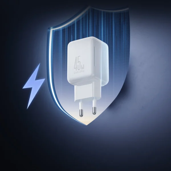 Joyroom JR-TCL05 45W GaN Wall Charger with Cable Organizer - Whiteeng
