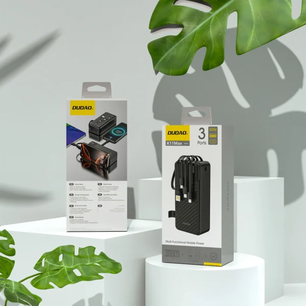 Powerbank 30000mAh Dudao K11MAX Czarnypol