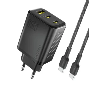 Dudao A29C Ładowarka Sieciowa 65W GaN Czarna + kabel USB-Cpol