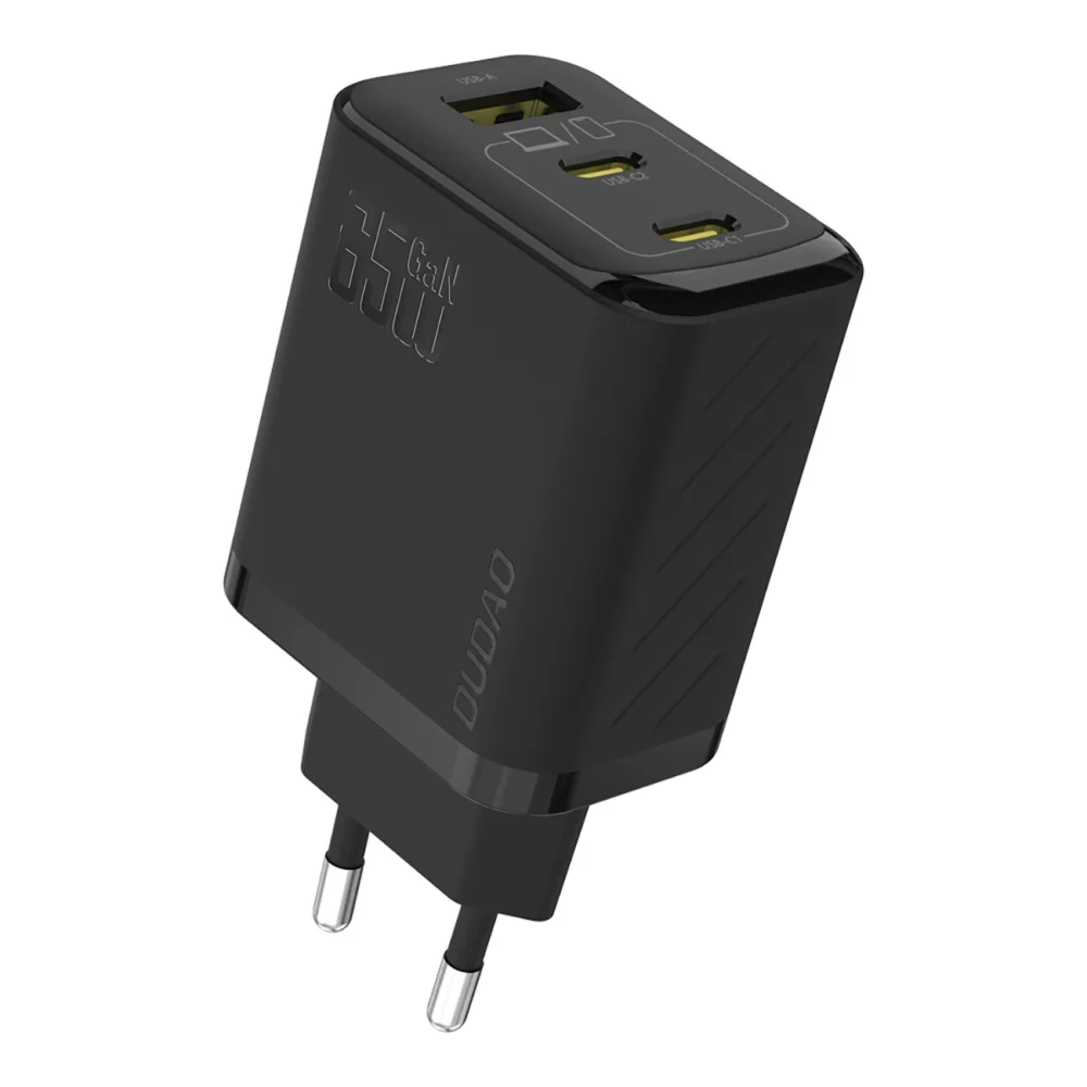 Dudao A29C Ładowarka Sieciowa 65W GaN Czarna + kabel USB-Cpol