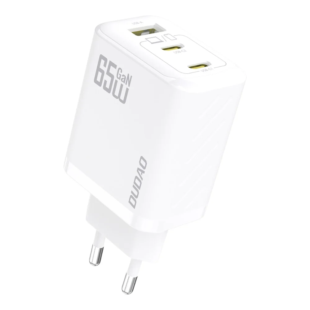 Dudao A29C Ładowarka Sieciowa 65W GaN Biała + kabel USB-Cpol