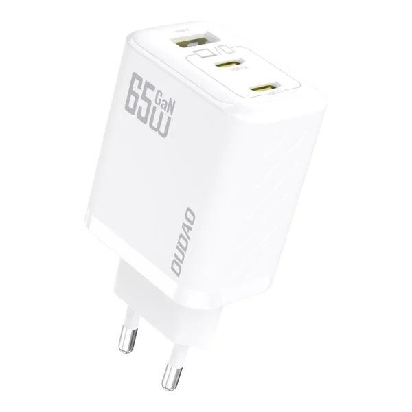 Dudao A29C Ładowarka Sieciowa 65W GaN Biała + kabel USB-Cpol