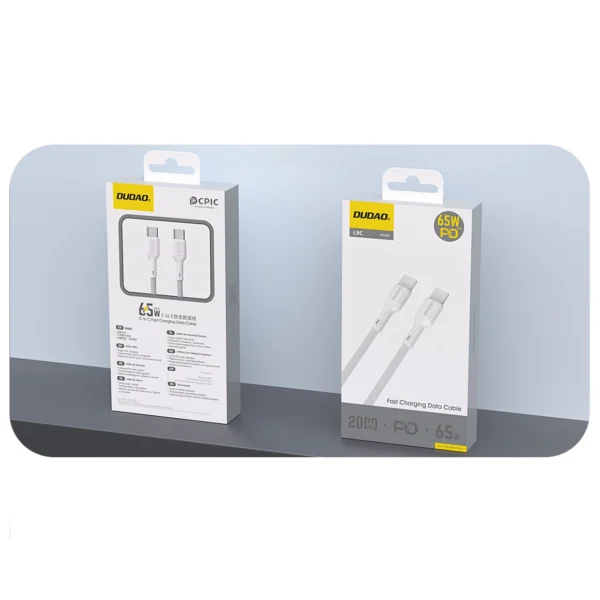 Dudao L9C_White USB-C to USB-C cable 2mpol
