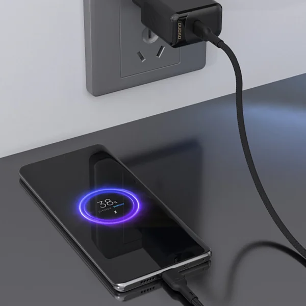 Dudao L9X_Black USB-C-Lightning cable 1mpol