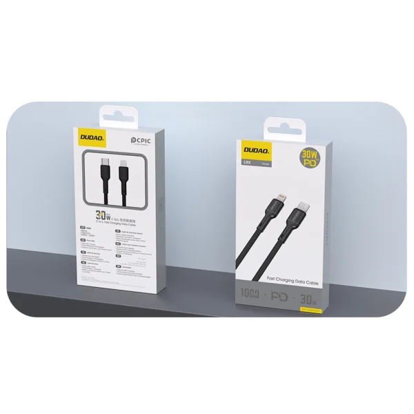Dudao L9X_Black USB-C-Lightning cable 2mpol