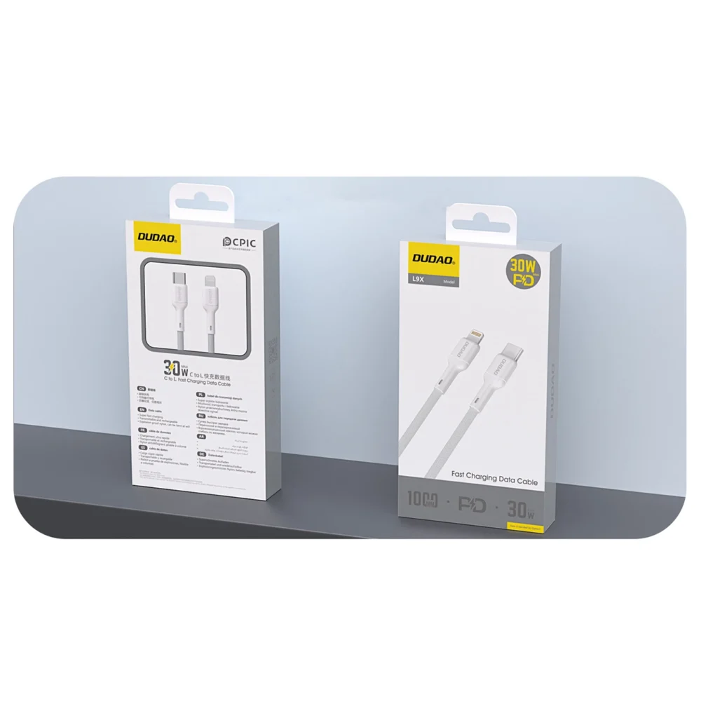 Dudao L9X_white USB-C-Lightning cable 2mpol
