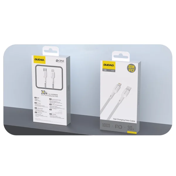 Dudao L9X_white USB-C-Lightning cable 2mpol