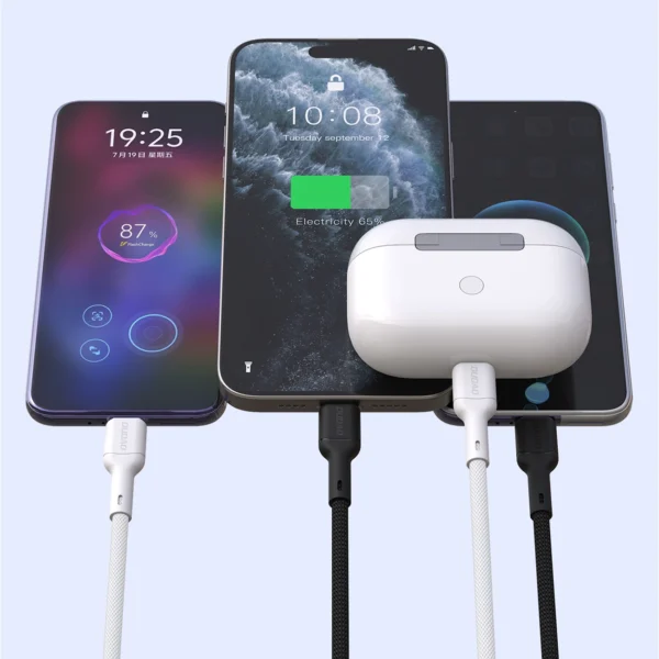 Dudao L9X_white USB-C-Lightning cable 2mpol