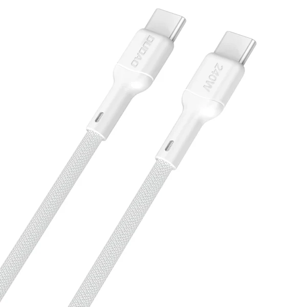 Dudao L9CMAX_White 240W PD USB-C TO USB-C 1.2mpol