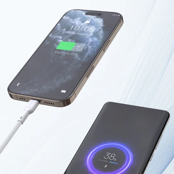 Dudao L9CMAX_White 240W PD USB-C TO USB-C 1.2mpol