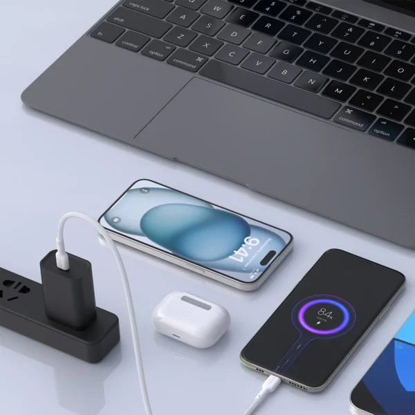Dudao L9CMAX_White 240W PD USB-C TO USB-C 1.2mpol