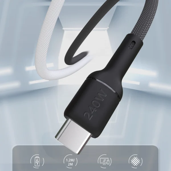 Dudao L9CMAX_Black 240W PD USB-C TO USB-C 2mpol