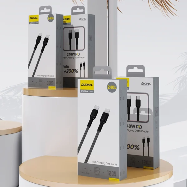 Dudao L9CMAX_Black 240W PD USB-C TO USB-C 2mpol