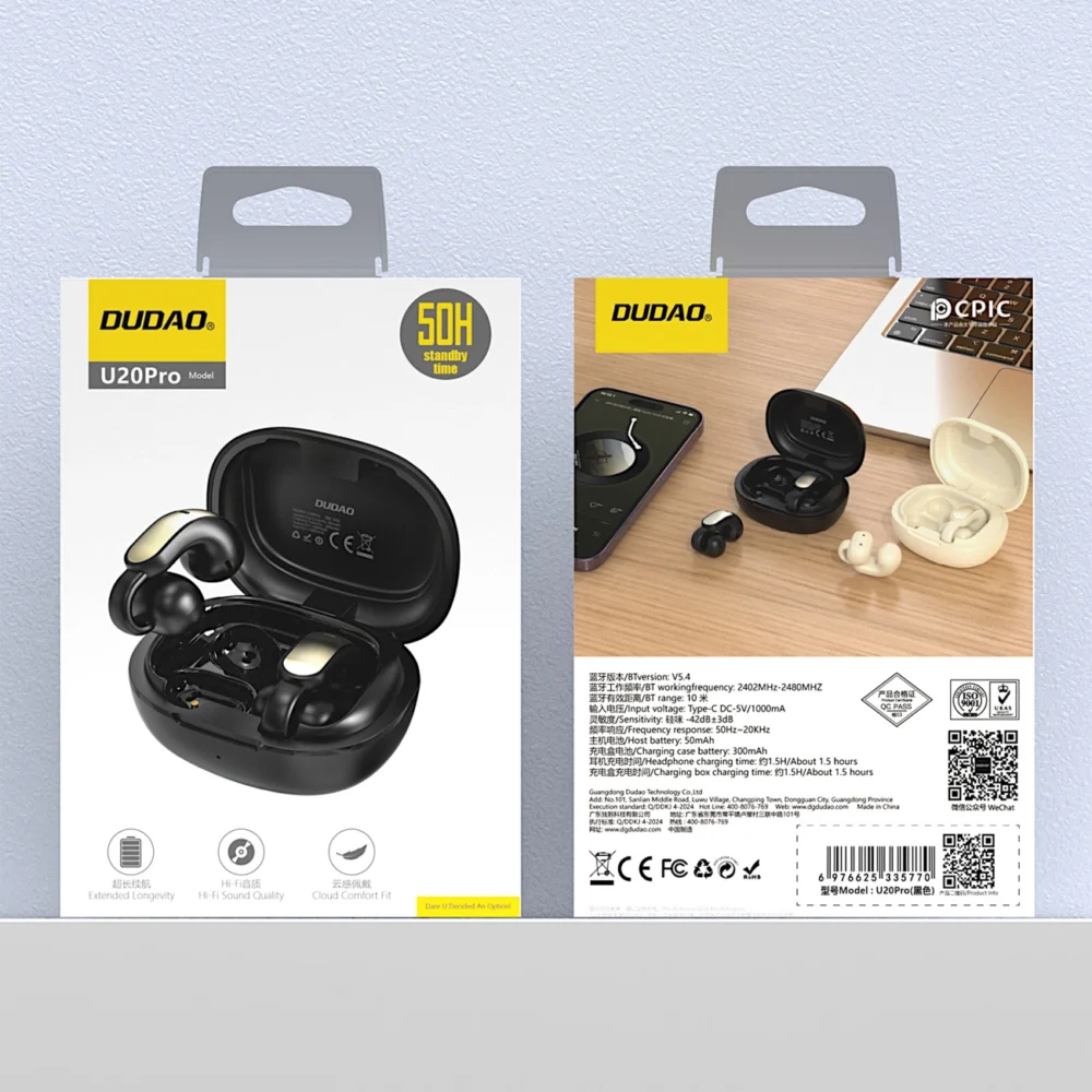 Dudao Bluetooth earphones Dudao U20PRO_Blackpol