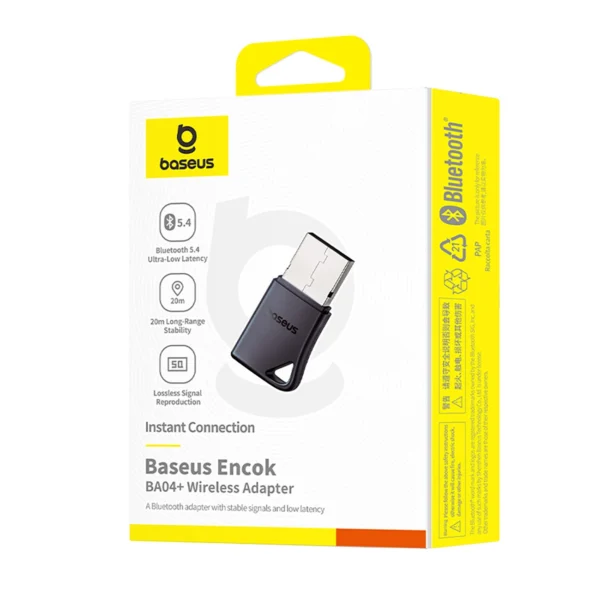 Baseus Encok BA04+ Bluetooth 5.4 Bluetooth Adapter - Blackeng