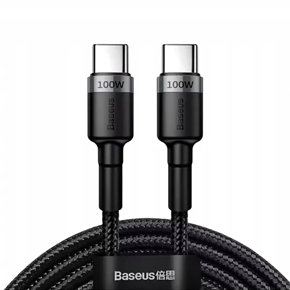 Baseus Cafule 100W PD2.0 USB-C - USB-C Cable 2m - Gray-Blackeng