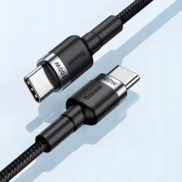 Baseus Cafule 100W PD2.0 USB-C - USB-C Cable 2m - Gray-Blackeng