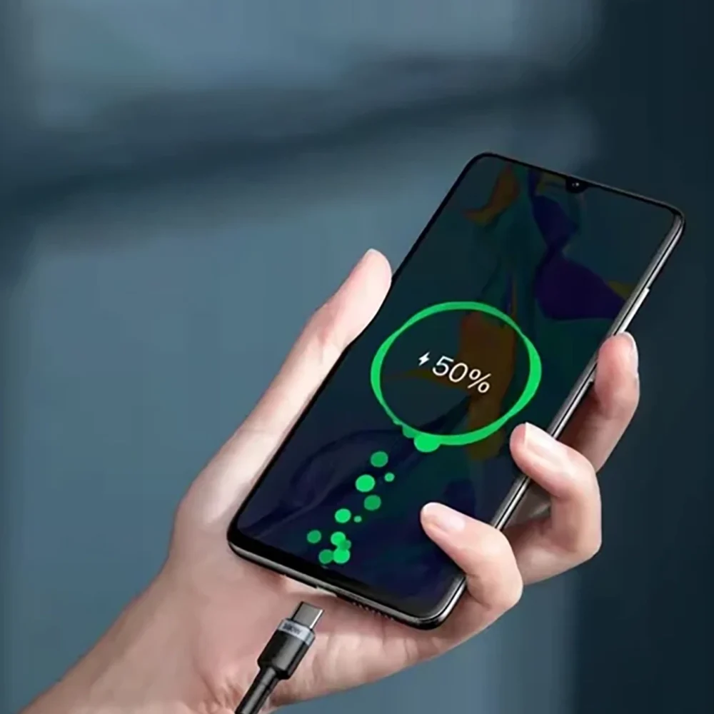Baseus Cafule 100W PD2.0 USB-C - USB-C Cable 2m - Gray-Blackeng