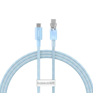 Baseus Explorer 100W USB-C - USB-C Cable with Intelligent Temperature Sensor 1m - Blueeng
