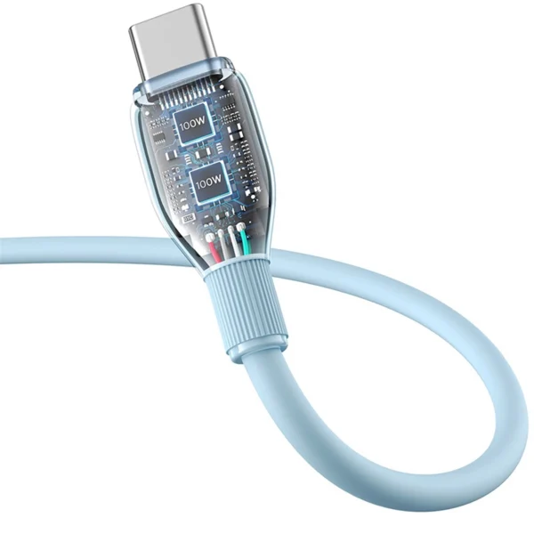 Baseus Pudding 100W USB-A - USB-C Cable 2m - Blueeng