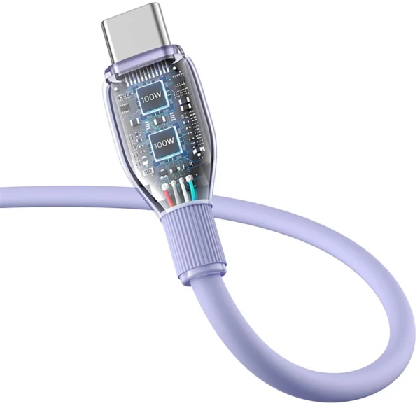 Baseus Pudding 100W USB-A - USB-C Cable 2m - Purpleeng