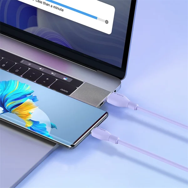 Baseus Pudding 100W USB-A - USB-C Cable 2m - Purpleeng