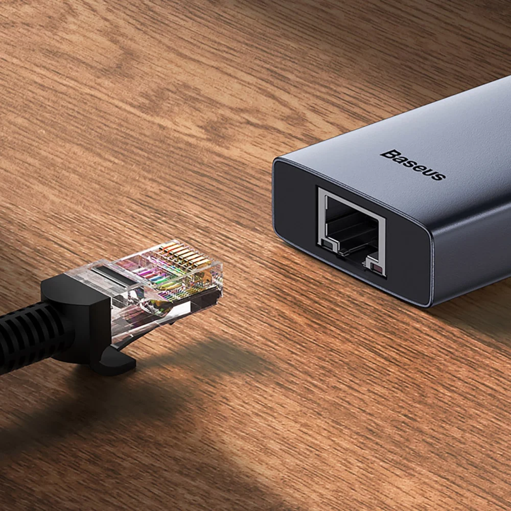 Baseus UltraJoy 4in1 USB-C Hub 3 x USB-A 3.0 + RJ45 - Grayeng