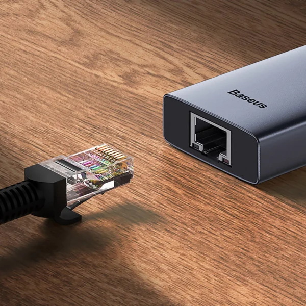 Baseus UltraJoy 4in1 USB-C Hub 3 x USB-A 3.0 + RJ45 - Grayeng