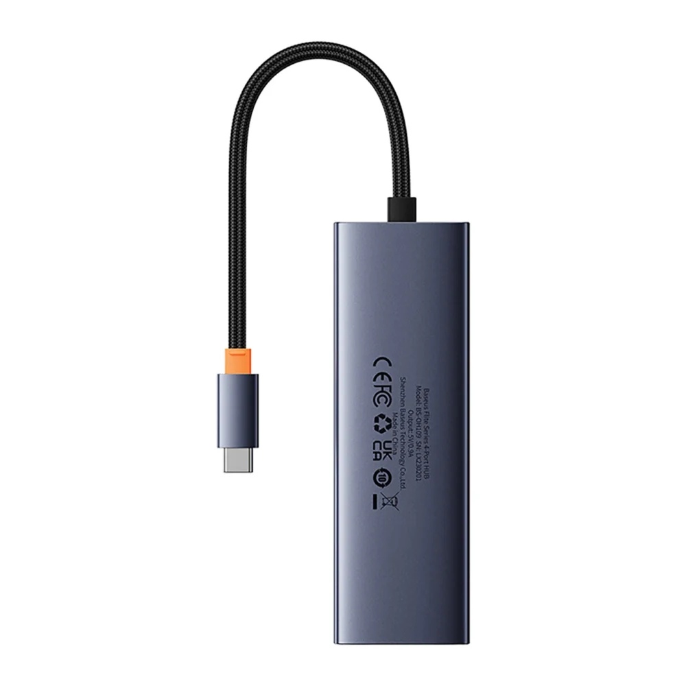 Baseus UltraJoy 4in1 USB-C Hub 3 x USB-A 3.0 + RJ45 - Grayeng