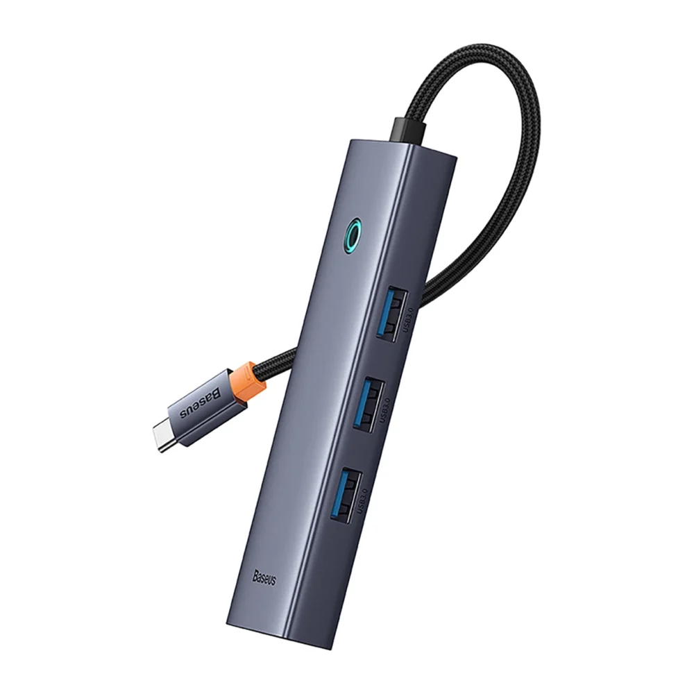 Baseus UltraJoy 4in1 USB-C Hub 3 x USB-A 3.0 + RJ45 - Grayeng