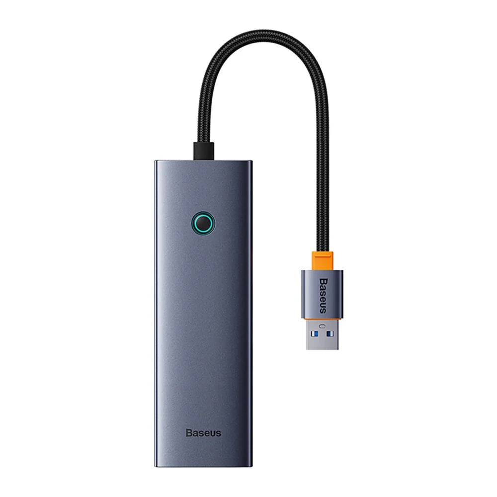 Baseus UltraJoy 4in1 USB-A Hub 3 x USB-A 3.0 + RJ45 - Grayeng