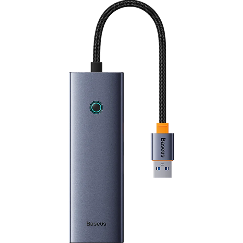 Baseus UltraJoy 4in1 USB-A Hub 3 x USB-A 3.0 + RJ45 - Grayeng