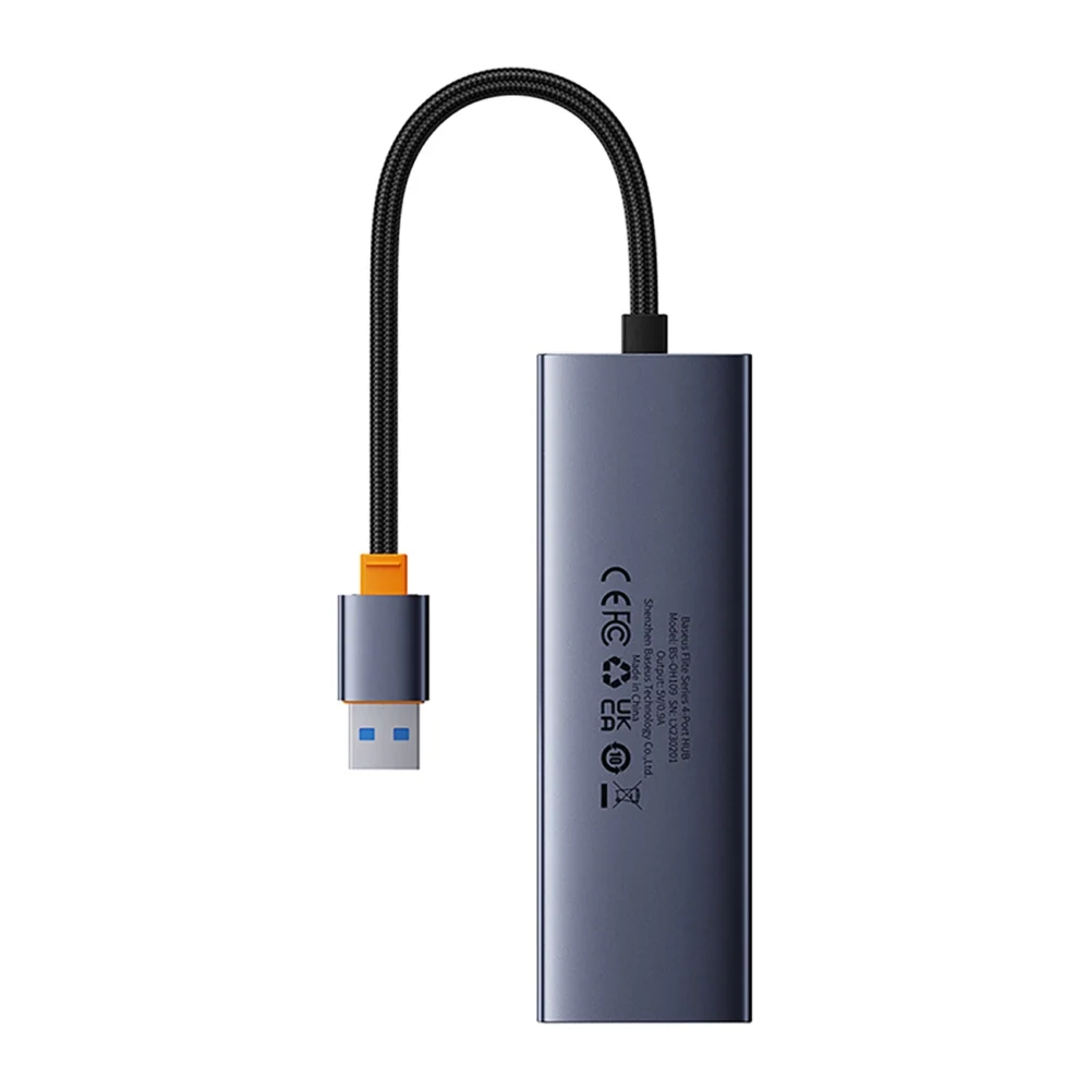 Baseus UltraJoy 4in1 USB-A Hub 3 x USB-A 3.0 + RJ45 - Grayeng