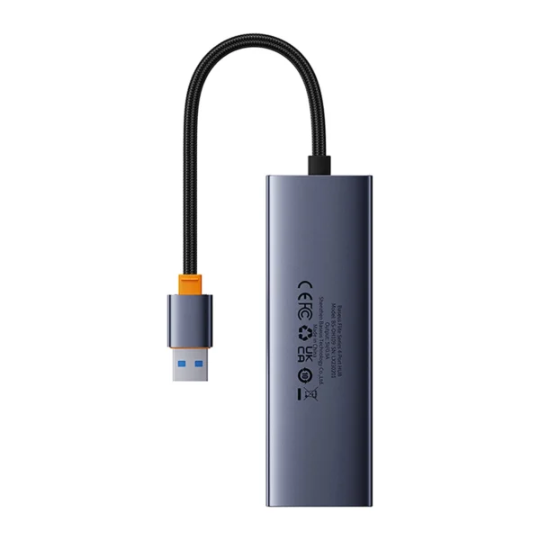 Baseus UltraJoy 4in1 USB-A Hub 3 x USB-A 3.0 + RJ45 - Grayeng