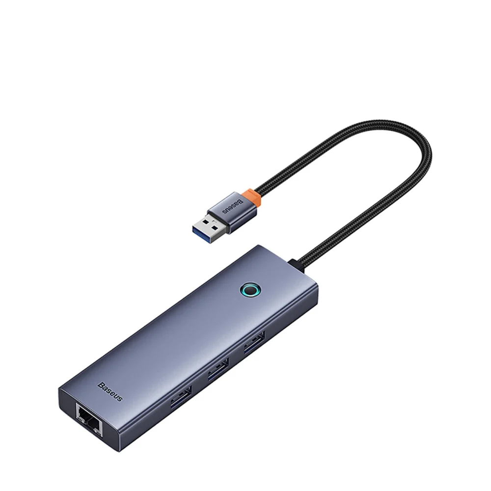 Baseus UltraJoy 4in1 USB-A Hub 3 x USB-A 3.0 + RJ45 - Grayeng
