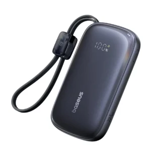 Baseus EnerFill FC21 QPow3 Ultra 10000mAh 22.5W Power Bank with Digital Display and Detachable Cable - Blackeng
