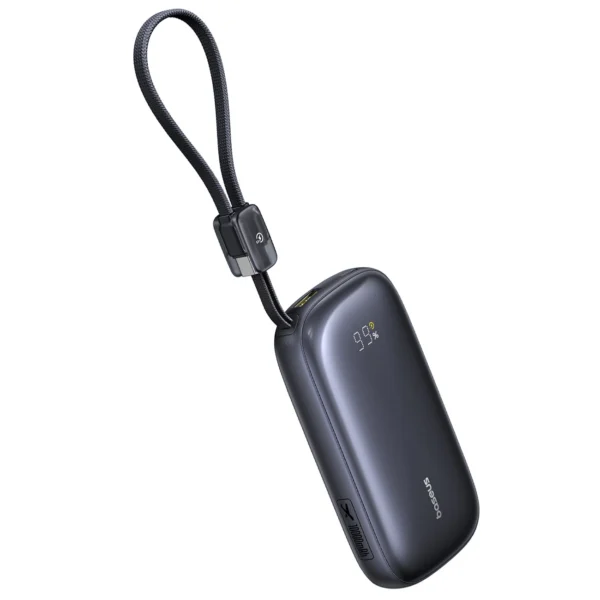 Baseus EnerFill FC21 QPow3 Ultra 10000mAh 22.5W Power Bank with Digital Display and Detachable Cable - Blackeng