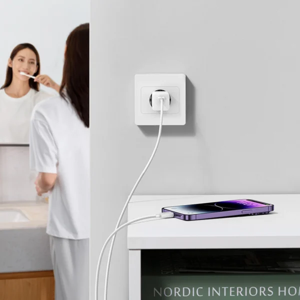 Baseus GaN5 30W USB-C Mini Wall Charger - Whiteeng