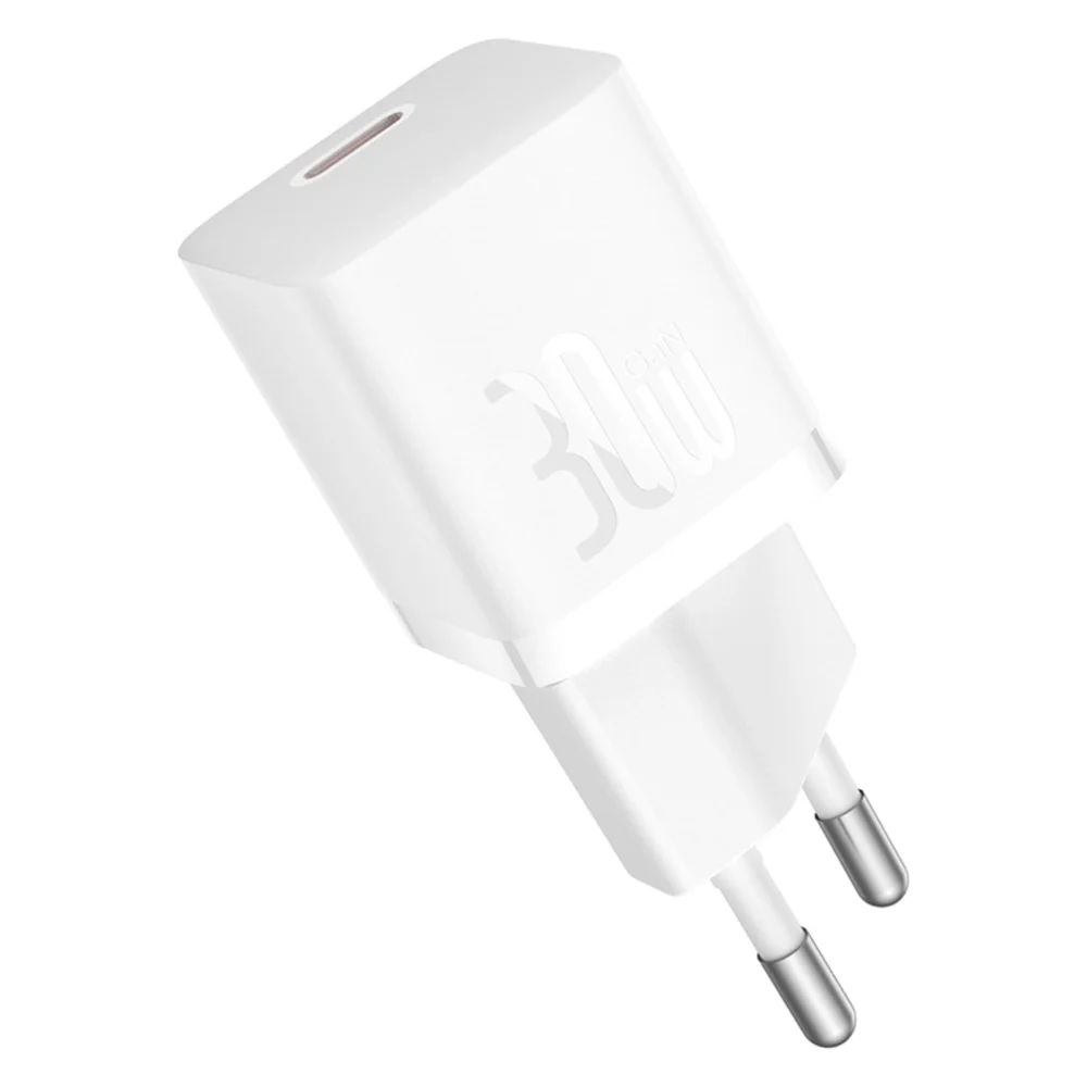 Baseus GaN5 30W USB-C Mini Wall Charger - Whiteeng