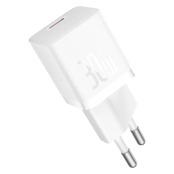 Baseus GaN5 30W USB-C Mini Wall Charger - Whiteeng