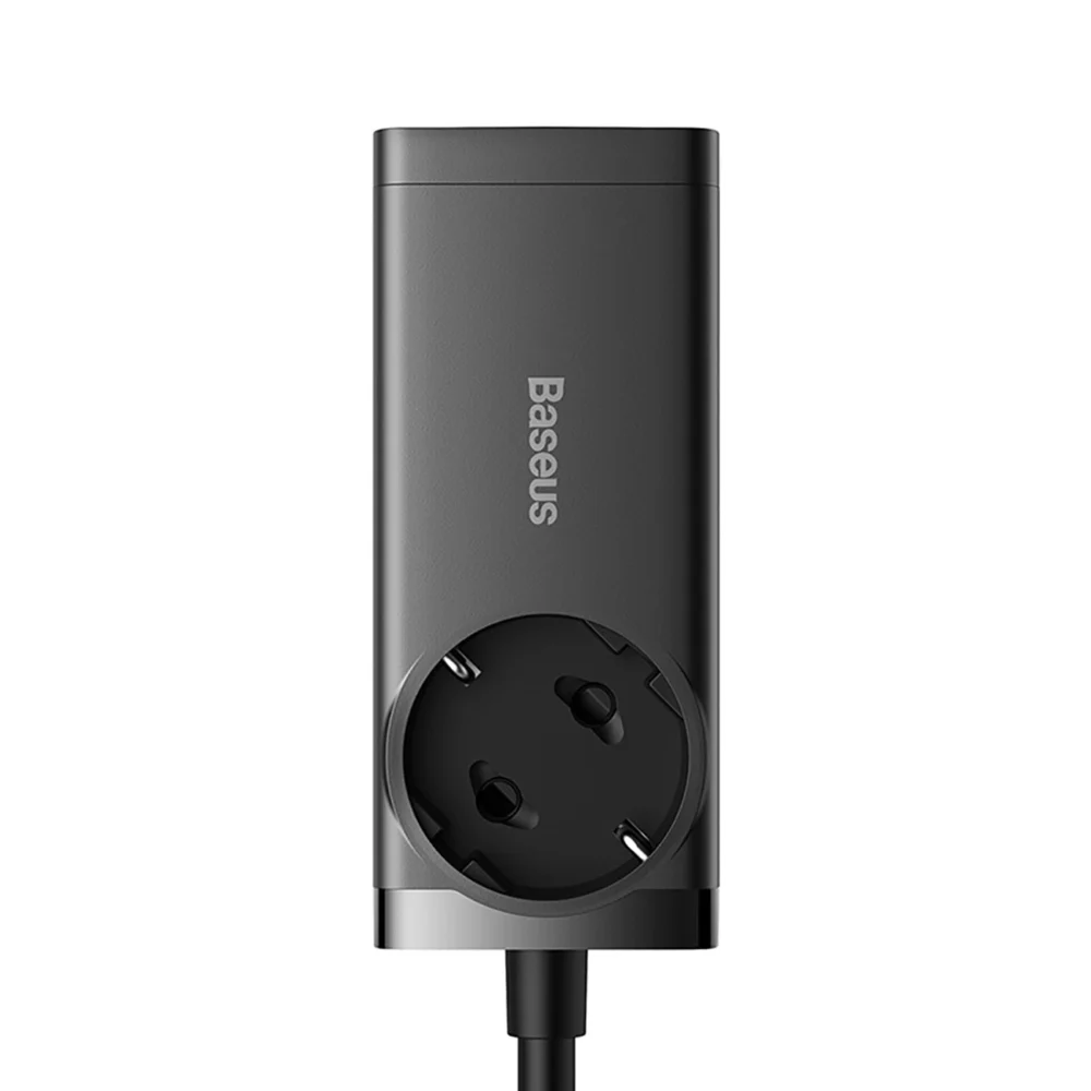 Baseus GaN3 Pro 65W EU Charging Station + 2 x USB-C + 2 x USB-A with Baseus Xiaobai USB-C 100W 1m Cable - Blackeng