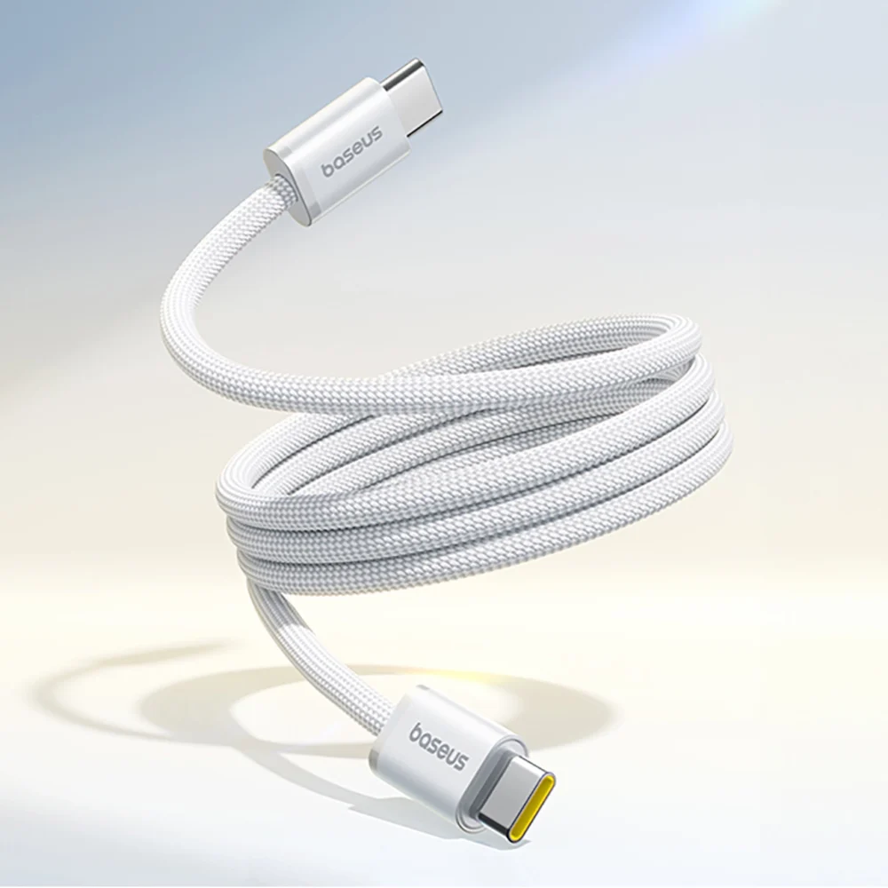 Baseus Dynamic 4 Pro 100W USB-C - USB-C Magnetic Cable 1m - Whiteeng