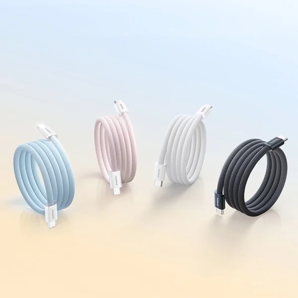 Baseus Dynamic 4 Pro 100W USB-C - USB-C Magnetic Cable 1m - Whiteeng