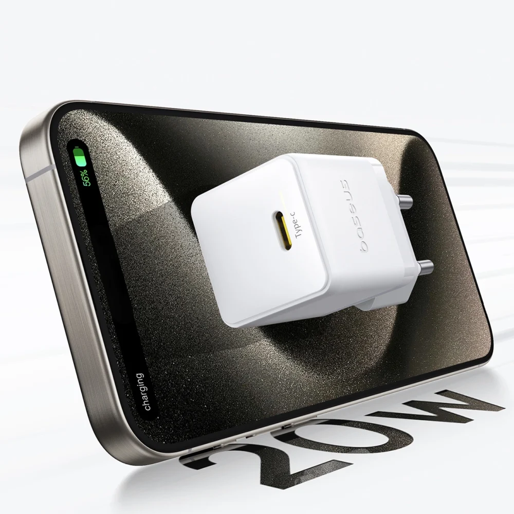 Baseus Palm 20W USB-C Wall Charger - Whiteeng